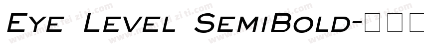 Eye Level SemiBold字体转换